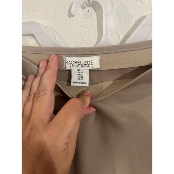 Rachel Zoe Los Angeles Plus Size Satin Midi Skirt - Picture 6 of 7